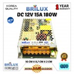 Power Supply Trafo Brilux DC 12V 15A | 180W (Super Quality)